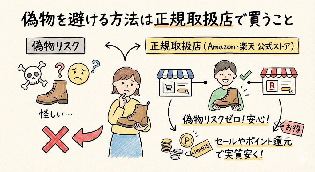 ティンバーランドをネットショップで安全・安く買う方法の解説アイキャッチ。公式や信頼できる店選び、偽物を避けるポイント、お得な購入術を網羅したガイド。